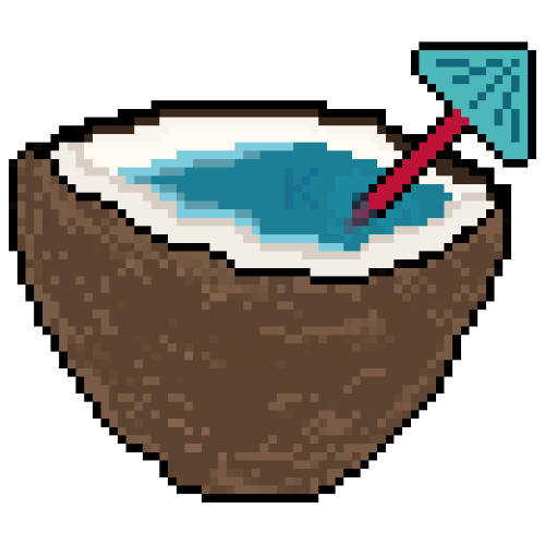 Coconut — A good refreshing drink of coconut water.